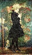 James Ensor flicka med docka oil painting
